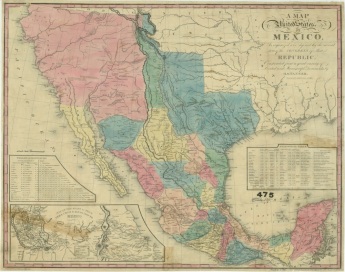 Mexico 1832 map