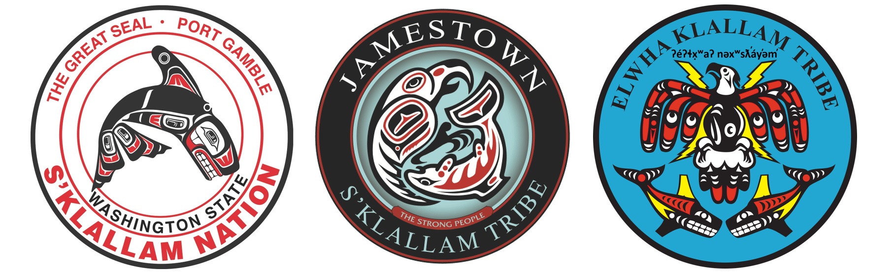 logos of S'Klallam tribes