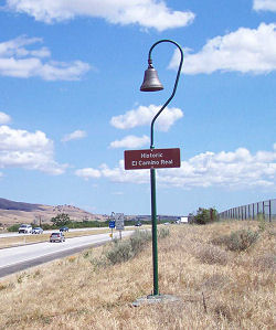El Camino Real roadside marker