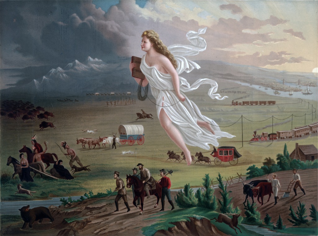 American Progress, the Manifest Destiny Painting