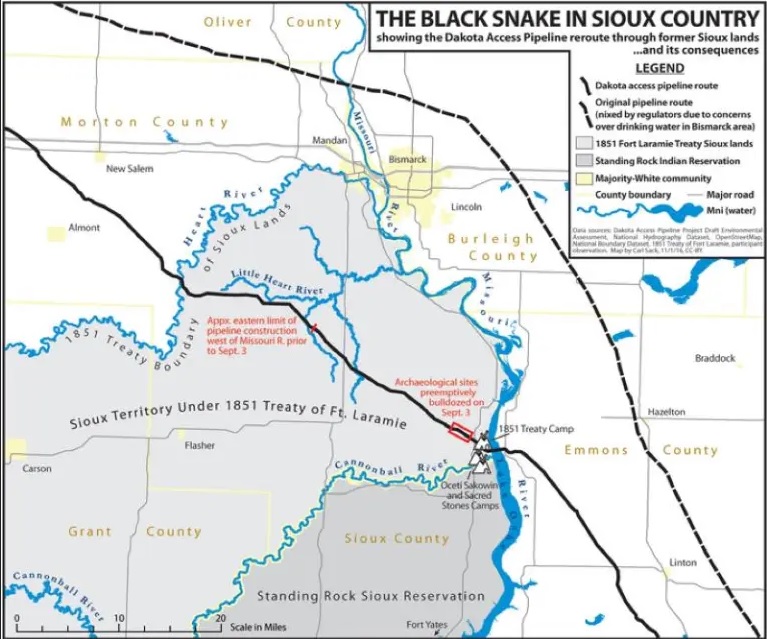 DAPL pipeline route maps
